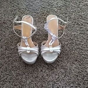 Silver heels